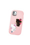 Realme C20 Compatible Case Camera Protector Pink Silicone Couple Phone Case with Kitty Pattern - 3
