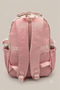 Water Resistant Satin Fabric Horizontal Column Detailed Unisex Multi-Compartment Middle School, High School School Backpack Travel Bag - 5