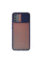 Samsung Galaxy A02S Case Palm Frosted Camera Sliding Silicone - Navy Blue