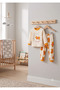 Orange Bear Printed 100% Cotton 2-Piece Baby & Kids Pajama Set - 3