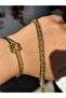 Maisonlune Women's Gold Thick Chain Bracelet Stylish Classic Chain Design - 2