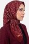 Women's Burgundy Floral Cotton Stitched Writing Pad
