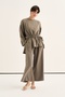 Women's Modal Pleated Culotte Trousers Khaki