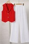 Girl's 2-Piece Combination Woven Vest and Pants New Season - 2