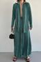 Women's Mint Bottom-Top Set Ribbed Textured Tie-Up Shirt Long Skirt Two-Piece Set - 4