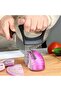 Food Slice Assistant Onion Holder & Slicer Cutter – Stainless Steel Vegetable, Fruit, and Meat Slicing Tool for Kitchen (Multi-Use Cutter & Holder)