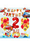 Firefighter-themed Birthday Party Decoration Set - 3