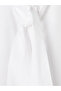 Vizyon New Season White Scarf Collar Oversize Women's Shirt - 6