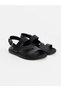 Black Buckle Strap Men's Sandals