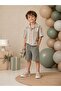 Boy's Linen Shorts with Elastic Waist Design - 2