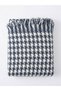 Buldan Cotton Houndstooth Pattern Indigo Blue Sofa Cover & Multi-Purpose Cover - 2
