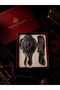 Luxury Gift Boxed Ottoman Palace Collection Antique Copper Stone Embroidered Hand Mirror and Comb Set - 2