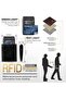 محفظة رجالية من الجلد الطبيعي، نحيفة، مزودة بتقنية حجب RFID، ثنائية الطي، تحتوي على 12 فتحة (نافذة لبطاقة الهوية) - 2