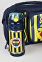 Licensed Yellow Collection 3D Printed Handle Folder Bag, Steel 500 ml Water Bottle and Nutrition Container Set - 3