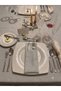 6 Pieces Gray Glitter Fabric Spoon Holder Stain-Resistant Fork and Knife Cover Stylish Table Presentation Set