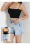Women's Black Viscose Strap Padded Bustier – Flexible Slim Fit Crop Tank Top