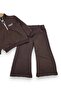 Girl's Seasonal Zippered Collar Sweatshirt Compact Tracksuit Set for Ages 2-3-4-5-6 - 7