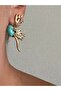Blue Turquoise Color Angel Wing Earrings - 2