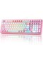 AL98 1800 Aluminum Wireless Mechanical Keyboard (White, Milk V2) | QMK/VIA, Smart LCD Display - 2