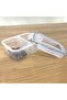 2-Compartment 0.45+0.45 Liter Food Storage Container with Locking Lid Lc-524 () Ilkel-Grp9Y84 - 2