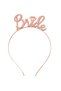 Rose Gold Colored Stone “Bride” Bridal Crown – with Handwritten Font (5691) - 3