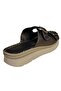 251646 Women's Genuine Leather Double-Strapped Daily Anatomical Sole Slippers - 2