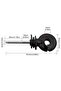 100 electric fence insulators, insulating screws, and nails for pre-drilled fence posts. - 2