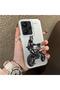 Redmi Note 13 Pro Plus+ 5g Compatible Motorcycle Rider Drawing with Helmet Printed Men's Style Phone Case