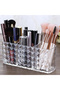 Acrylic storage box - 3 crystal compartments - 18 x 6 x 8 cm