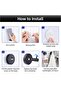 4-Pack Waterproof Vacuum Suction Cup Wall Hooks (black, 6x6x5.5cm). - 5