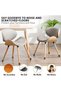 Set of 32 chair leg protectors (14-18 mm), small chair leg protectors, black silicone material, with felt pads, suitable for hardwood and tile... - 4