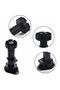 (60mm-80mm) 24 plastic cabinet legs, furniture legs, adjustable furniture legs, black plastic furniture legs, with clip-on base. - 2