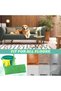 12-Pack Reusable Coral Fleece Mop Pads Washable Wet Dry Microfiber Broom Mats for Swiffer Sweeper Hardwood Tile Board 45.3x11.5cm - 3