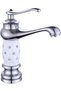 Bathroom faucets, European style, washbasin faucets, single - handle mixer faucets, kitchen sink faucets, basin faucets, white chrome plating,...