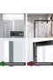 Drill-free shower hooks, 4 door hooks for shower wall, bathroom (17-8cm black), Stainless Steel hanging towel hooks - 2