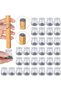 32-piece set of chair leg protectors, small chair leg protectors, transparent silicone chair leg floor protectors, with felt pads.