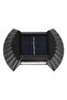 Four LED solar wall lights, 10 cm tall, 4500K neutral white light. - 4