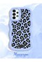 Samsung Galaxy A13 4g Compatible Wavy Frame Leopard Print High Quality Silicone Phone Case