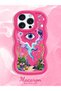 iPhone 16 Pro Max Compatible Colorful Psychedelic Eye Mushroom Illustration Flat Print Case