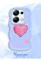 Poco M6 Pro 4g Compatible Silicone Phone Case with Sweet Pink Heart Motifs Three Color Options