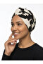Cotton Patterned, Draped Waist, Stylish and Comfortable Hijab Bonnet with Agraf Detail on the Front - 4