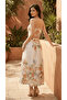Short Blouse with Thin Floral Print Straps - 2
