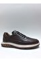 Genuine Leather Smart Lace-Up Brown Casual Men's Shoes - 2