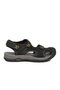 Men's Outdoor Trekking Sandals Closed Toe Velcro Daily Walking Black E337 m - 2