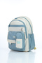 Waterproof School Backpack with High Quality Fabric + Pen Holder with Key as a Gift - Mint Green - 3