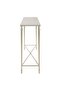 طاولة كونسول فضية من روشين مقاس 132 عرض × 75.5 ارتفاع × 30.5 عمق - 2