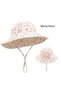 Cotton Fisherman Hat Foldable Easy Storage for Boys Girls Teenagers Lightweight Durable Breathable Size S Red Flower Style - 2