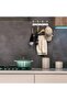 Hook rail, coat hooks, wall hooks, 2 pieces, 4 x double hooks, clothes hooks, wall coat rail, robust towel rail - 5
