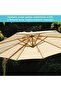 Replacement Canopy 2-Meter 8-Ribbed Sun Umbrellas Replacement Fabric Sunshade Rainproof Outdoor Awnings Patios Beach Grey - 4