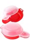 Two-piece manual hamburger meat press and egg hamburger mold set